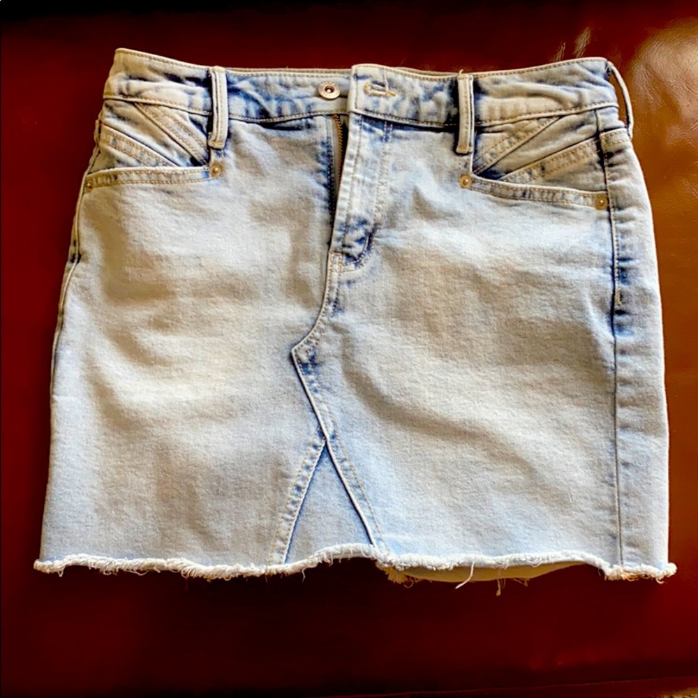 Jean mini skirt